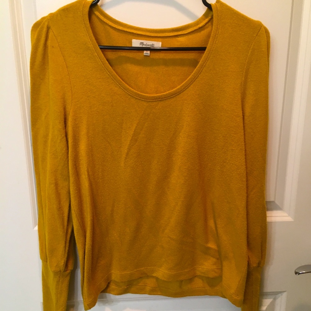 Madewell Light Knit Sweater | Goldenrod Yellow | Size Medium